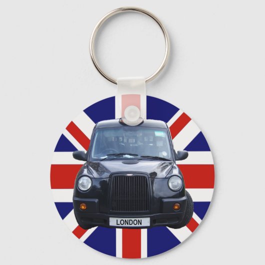 London Black Taxi Cab Sleutelhanger (Voorkant)