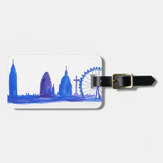 London Blue Bagagelabel (Voorkant horizontaal)