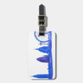 London Blue Bagagelabel (Voorkant verticaal)