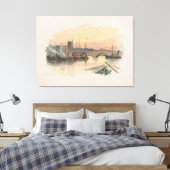 London Bridge (1895) Canvas Afdruk (Insitu (Slaapkamer))
