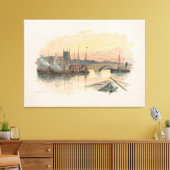 London Bridge (1895) Canvas Afdruk (Insitu (Woonkamer))