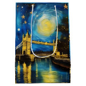 London Bridge Acrylkunst, Medium Cadeauzakje (Achterkant)