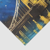 London Bridge Acrylkunst, Tissuepapier (Detail)