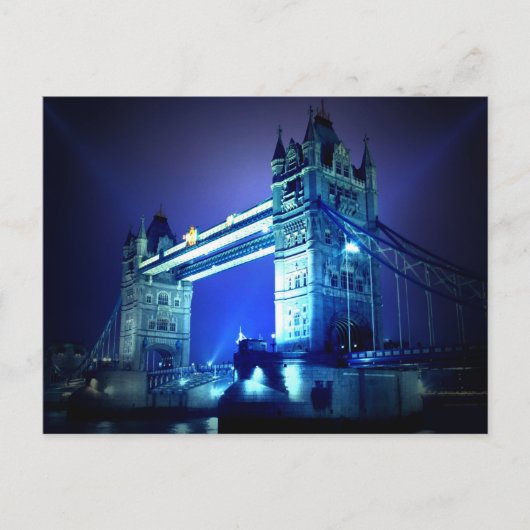 London Bridge bij nacht Briefkaart (Voorkant)