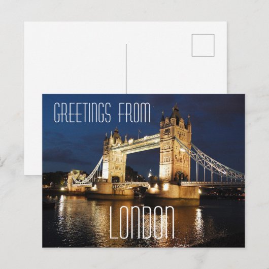 London Bridge Briefkaart (Voorkant / Achterkant)