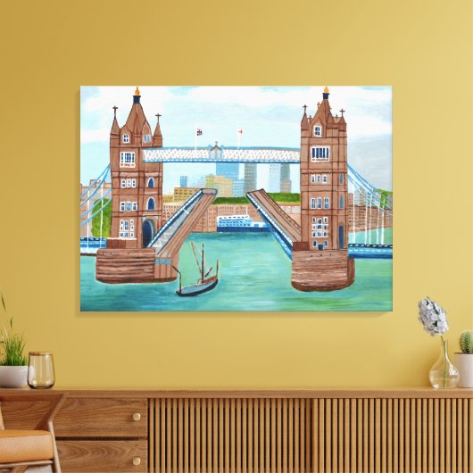 London Bridge canvas kunst (Insitu (Woonkamer))