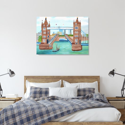 London Bridge canvas kunst (Insitu (Slaapkamer))
