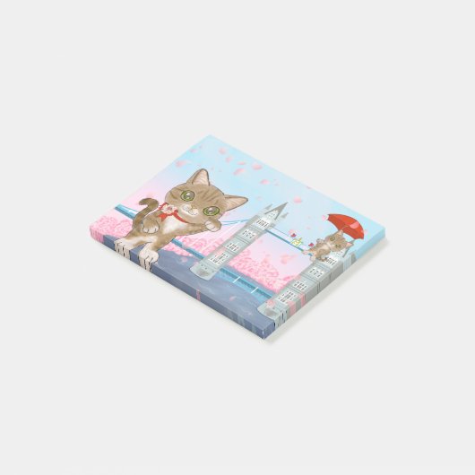 London Bridge Cat Post-it® Notes (Schuin)