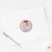 London Bridge Cat Ronde Sticker (Envelop)