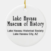 London Bridge door Alfred Zwiebel Keramisch Ornament (Achterkant)