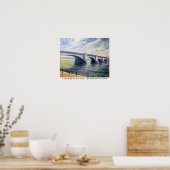 London Bridge door Alfred Zwiebel Poster (Keuken)