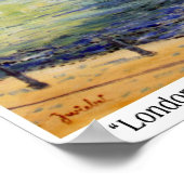 London Bridge door Alfred Zwiebel Poster (Hoek)