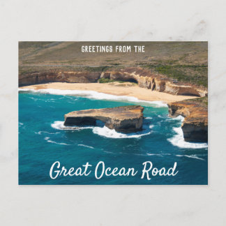 London Bridge Great Ocean Road Air Aerial Briefkaart