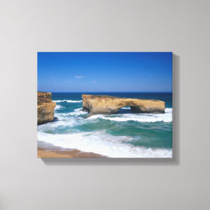London Bridge, Great Ocean Road, Victoria Canvas Afdruk