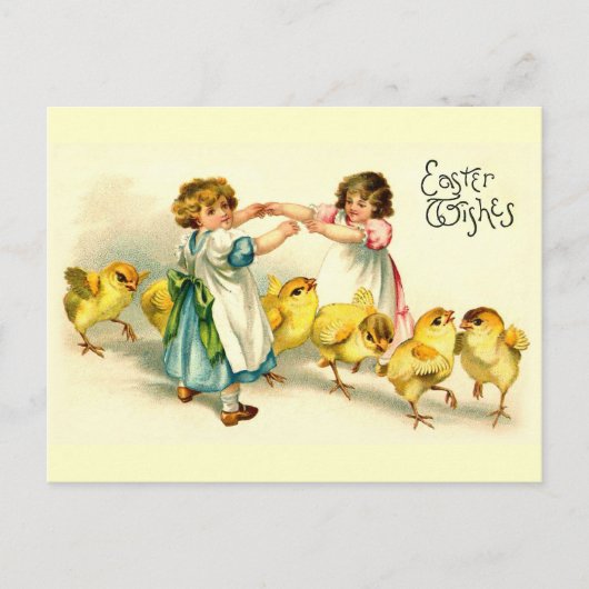 London Bridge Happy Easter Cute Vintage Feestdagenkaart (Voorkant)