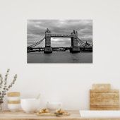 London Bridge in Black en White Poster (Keuken)