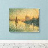 London Bridge - Joseph Pennell - 1893 Canvas Afdruk (Insitu (Houten vloer))