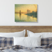 London Bridge - Joseph Pennell - 1893 Canvas Afdruk (Insitu (Slaapkamer))