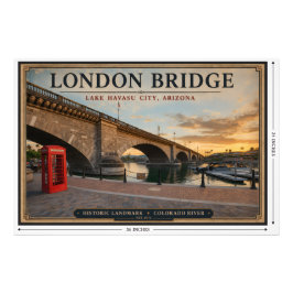 London Bridge Lake Havasu Arizona Foto Afdruk