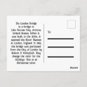 London Bridge, Lake Havasu, Az. Briefkaart (Achterkant)