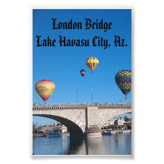 London Bridge, Lake Havasu, Az. Foto Afdruk (Voorkant)