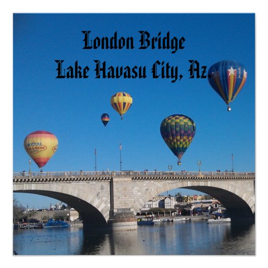 London Bridge, Lake Havasu, Az. Perfect Poster (Voorkant)