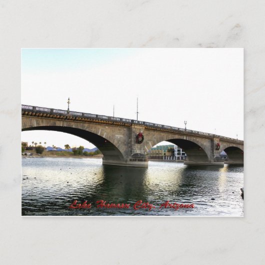 London Bridge Lake Havasu City, Arizona Briefkaart (Voorkant)