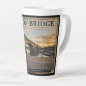 London Bridge Meer van Havasu Latte Mok (Rechterhoek)