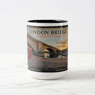 London Bridge Meer van Havasu Tweekleurige Koffiemok