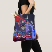London Bridge met de Amerikaanse Bald Eagle Tote Bag (Dichtbij)