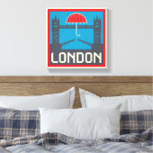 London Bridge met Umbrella Canvas Afdruk (Insitu (Slaapkamer))