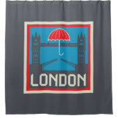London Bridge met Umbrella Douchegordijn (Voorkant)