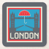 London Bridge met Umbrella Kartonnen Onderzetters (Voorkant)