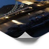 London Bridge. Night Sky Poster (Hoek)