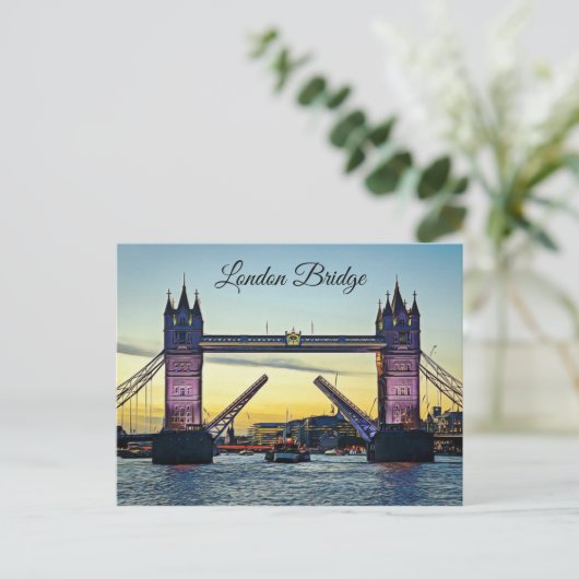 London Bridge op Sunset Briefkaart Keepomwille (Staand voorkant)