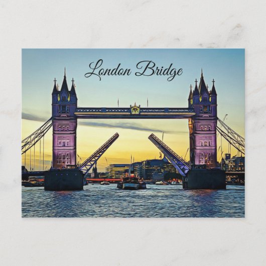 London Bridge op Sunset Briefkaart Keepomwille (Voorkant)