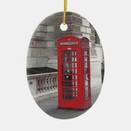 London Bridge & Phone Box - Keramisch siermiddel Ornament