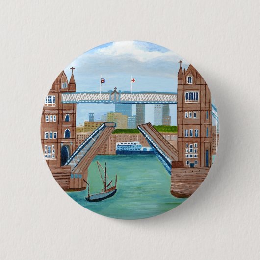 London Bridge Ronde Button 5,7 Cm (Voorkant)