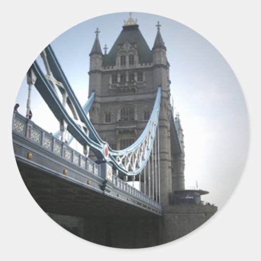 London Bridge Ronde Sticker (Voorkant)