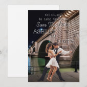 London Bridge Save the Date Uitnodiging (Voorkant / Achterkant)