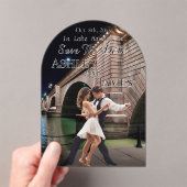 London Bridge - Save the Date-uitnodiging Acryl Uitnodigingen (Insitu (Draagbaar))