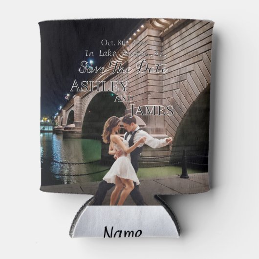 London Bridge - Save the Date-uitnodiging Blikjeskoeler (Voorkant)