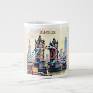 London Bridge, Tower Bridge, een kunstwerk Grote Koffiekop