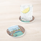 London Bridge Zandsteen Onderzetter (Zijkant)