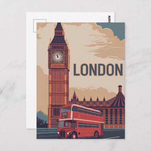 London  briefkaart (Voorkant / Achterkant)