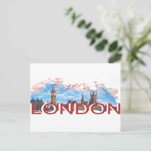 London briefkaart (Staand voorkant)