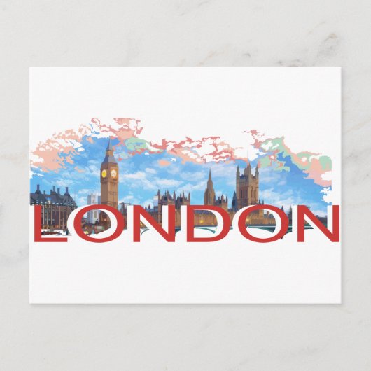 London  briefkaart (Voorkant)