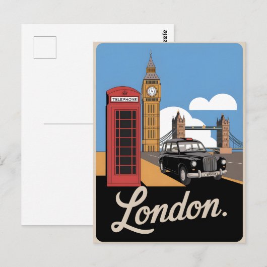 London  briefkaart (Voorkant / Achterkant)