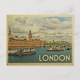 London Briefkaart England Vintage Travel