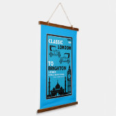 London Brighton Oldtimer Autorit Hangend Wandkleed (Gebogen)
